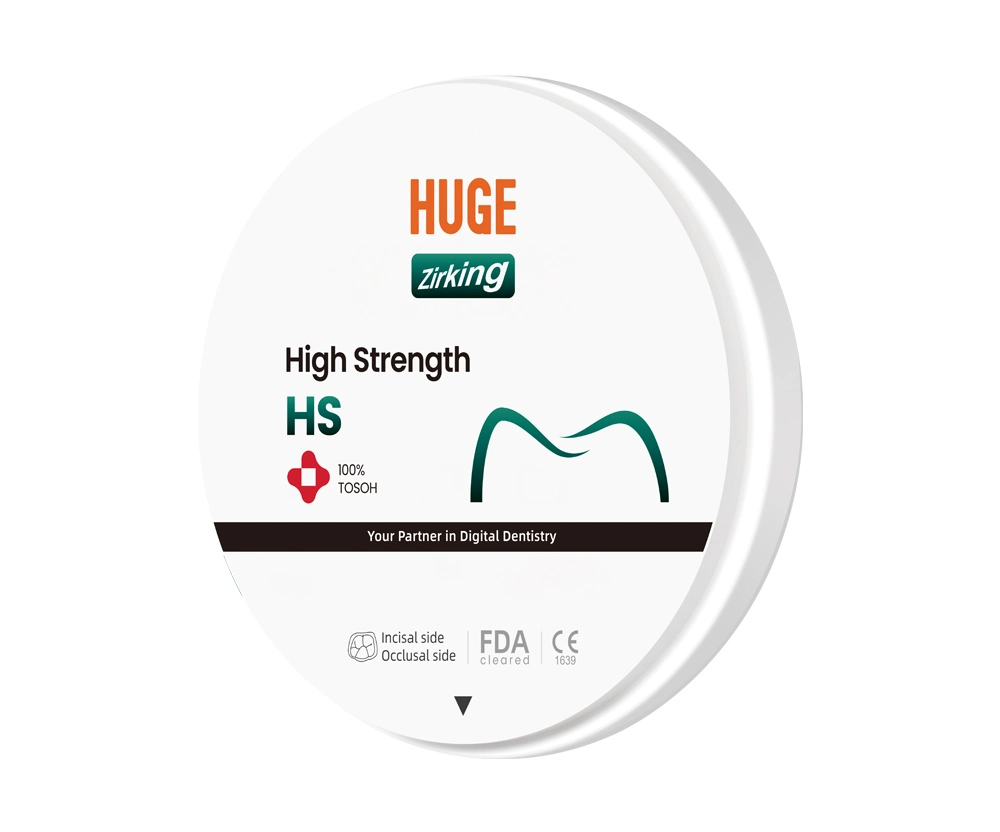 プレミアム高強度 (HS) <br>100% Tosoh素材ジルコニアブロック