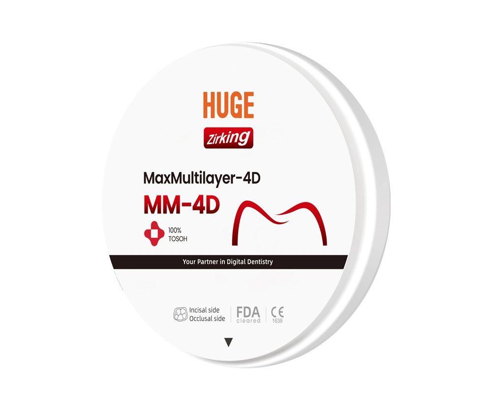 プレミアムMM-4Dジルコニアブロック <br> 100% Tosoh素材ジルコニアブロック