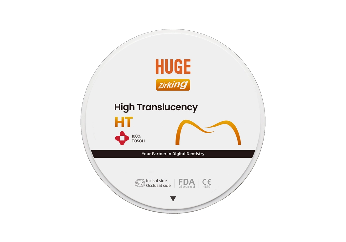 プレミアム高透明度 (HT) <br>100% Tosoh素材ジルコニアブロック