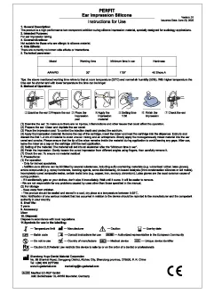使用のための巨大な耳印象のシリコーンの紹介